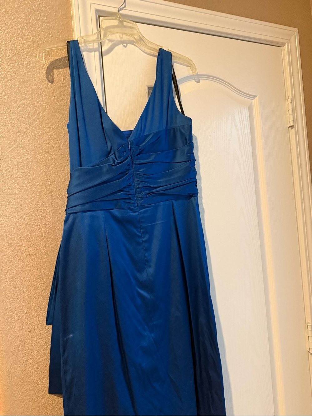 Maggy London Royal Blue One-Shoulder Evening Dress - Picture 1 of 6